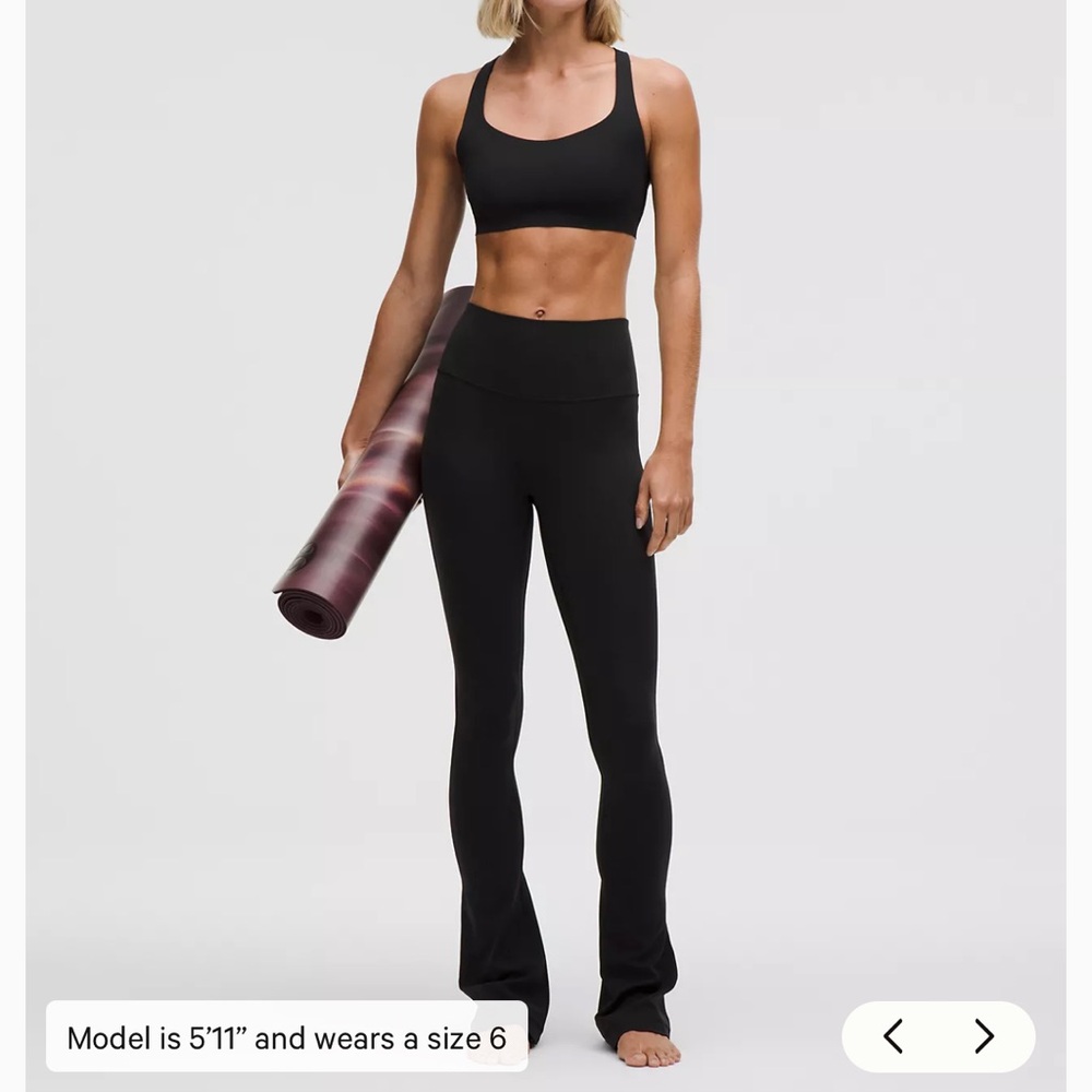 Lululemon Ribbed Align High Rise Mini Flare